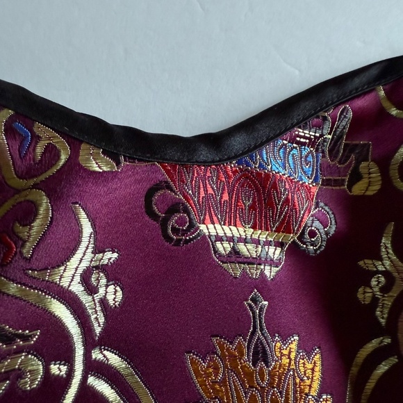 Fredrick's Of Hollywood Satin Print Corset Top Size Small - Picture 3 of 16